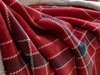 Tartan Sherpa Tv Battaniye Kırmızı