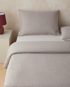 Tattersall İpliği Boyalı Çift Kişilik Nevresim Takımı 200x220 cm Kahverengi