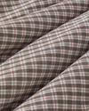 Tattersall İpliği Boyalı Tek Kişilik Nevresim Takımı 160x220 cm Kahverengi