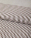 Tattersall İpliği Boyalı Tek Kişilik Nevresim Takımı 160x220 cm Kahverengi