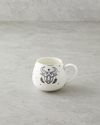 Taurus New Bone China Kupa 325 ml Siyah-Beyaz-Gold
