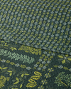 Tendril Bloom Tek Kişilik Çok Amaçlı Örtü 160x220 cm Yeşil