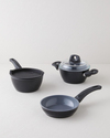 Terra CeraWell 5 Parça Mini Tencere Seti 16–16–16 cm Siyah
