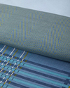 Textured Grid Kolay Ütülenir Çift Kişilik Nevresim Takımı 200x220 cm Lacivert