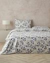 Textured Ivy Krep Çift Kişilik Nevresim Takımı Bej
