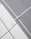 Timeless Grid Kolay Ütülenir Tek Kişilik Nevresim Takımı 160x220 cm Gri