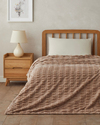 Timeless Polyester Tek Kişilik Battaniye 150x200 cm Sütlü Kahve-Kahve