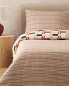 Timeline Dijital Baskılı Soft Cotton Çift Kişilik Nevresim Seti Terracotta