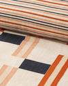Timeline Dijital Baskılı Soft Cotton Tek Kişilik Nevresim Seti Terracotta