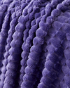 Tiny Bubbles Jakarlı Wellsoft Tv Battaniye 120x160 cm Mor