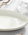 Torino Porselen Kayık Tabak 25 cm Silver