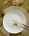 Torino Porselen Servis Tabağı 27 cm Gold