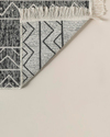 Trendy Tiles Dokuma Kilim Gri-Beyaz