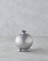 Tresa Seramik Vazo 17 cm Silver