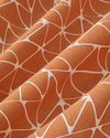 Trio Shape Kolay Ütülenir Çift Kişilik Nevresim Takımı 200x220 cm Turuncu