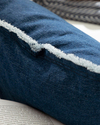 Tulipe Denim Kırlent Kılıfı İndigo