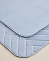 Twillow Kaydırmaz Taban Banyo Paspası Seti 60x100 cm + 50x60 cm Açık Mavi