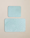 Twillow Kaydırmaz Taban Banyo Paspası Seti 60x100 cm + 50x60 cm Su Yeşili
