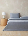 Twiluxe  İpliği Boyalı Çift Kişilik Nevresim Takımı 200x220 cm Lacivert