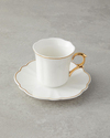 Twist New Bone China 12 Parça 6 Kişilik Kahve Fincan Takımı Gold