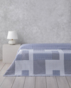 Urban Patchwork King Size Çok Amaçlı Örtü 240x220 cm Lacivert