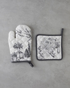 Valessa Polyester 2'li Mutfak Seti 17x30 cm+20x20 cm Krem-Gri
