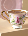 Vanilla New Bone China 4 Parça 2 Kişilik Kahve Fincan Takımı Açık Pembe