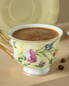 Vanilla New Bone China 4 Parça 2 Kişilik Kahve Fincan Takımı Açık Sarı