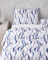 Vendy Polycotton Çift Kişilik Uyku Seti Beyaz - Mavi