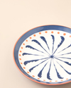 Verlune New Bone China Pasta Tabağı 15 cm Mavi - Pembe