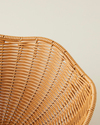 Veroana Plastik Rattan Sunumluk 29,5x18 cm Kahverengi