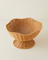 Veroana Plastik Rattan Sunumluk 29,5x18 cm Kahverengi