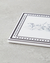 Victoria Seramik Bardak Altlığı 10.8x0.8 cm Siyah - Beyaz