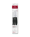 Victorinox 6.7113.34 Swiss Classic Paslanmaz Çelik 3’lü Set Bıçak Seti Siyah