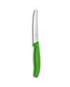 Victorinox 6.7836.L114 Paslanmaz Çelik Tırtıklı Soyma Bıçak 11 cm Yeşil