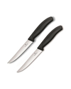 Victorinox 6.7933.12B 2'li Tırtıklı Steak Bıçak 12 cm Siyah