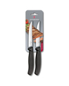 Victorinox 6.7933.B Paslanmaz Çelik 2’li Tırtıklı Bıçak Seti 12 cm Siyah