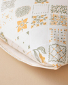 Vintage Argyle Pamuklu 2'li Yastık Kılıfı 50x70 cm Yeşil-Sarı