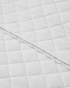 Vintage Diamond King Size Yatak Örtüsü Takımı 240x220 cm Beyaz