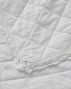 Vintage Diamond King Size Yatak Örtüsü Takımı 240x220 cm Beyaz