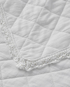 Vintage Diamond King Size Yatak Örtüsü Takımı 240x220 cm Beyaz