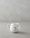 Virgo New Bone China Kupa 325 ml Siyah-Beyaz-Gold