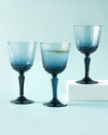 Vivid 3'lü Cam Kadeh 310 Ml Lacivert