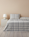 Waffle Check İpliği Boyalı Çift Kişilik Nevresim Takımı 200x220 cm Gri