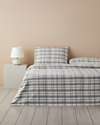 Waffle Check İpliği Boyalı King Size Nevresim Takımı 240x220 cm Gri