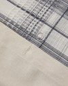 Waffle Check İpliği Boyalı King Size Nevresim Takımı 240x220 cm Gri