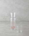 Watery Cam Başucu Sürahi 750 ml + 250 ml Pembe