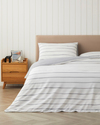 Wavy Kolay Ütülenir Çift Kişilik Nevresim Takımı 200x220 cm Koyu Gri