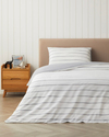 Wavy Kolay Ütülenir Tek Kişilik Nevresim Takımı 160x220 cm Koyu Gri