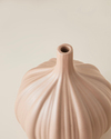 Wavy Stoneware Vazo 14 cm Bej